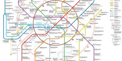 Moskwa transportowa mapa