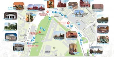 Moskwa mapa podróży