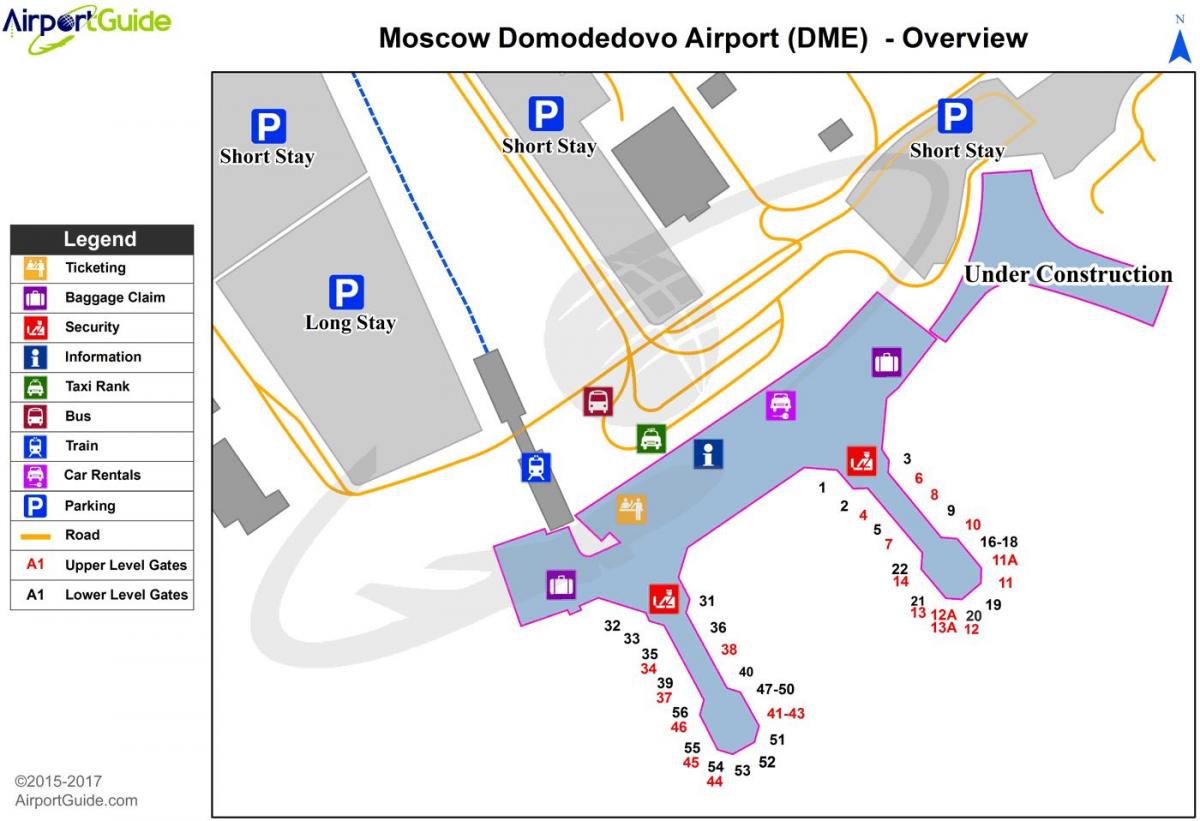 mapa lotniska DME