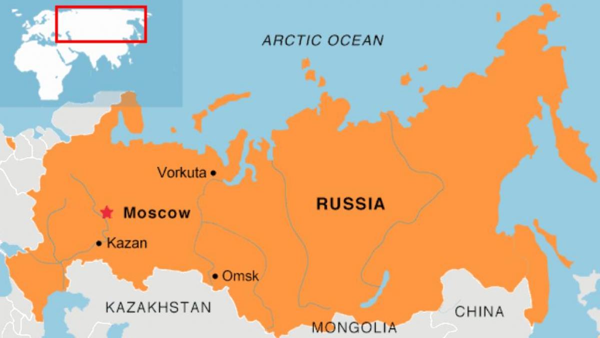 Moskwa lokalizacja na mapie
