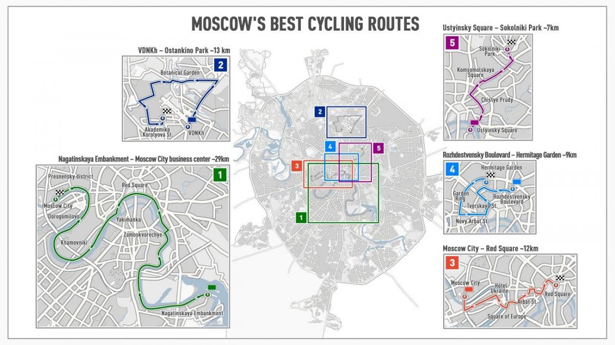 Moskwa rowerowa mapie
