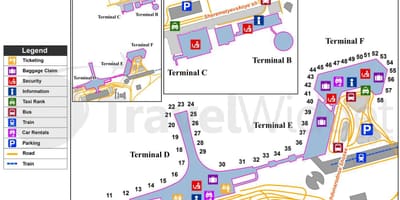 Moskiewskie lotnisko Szeremietiewo mapa