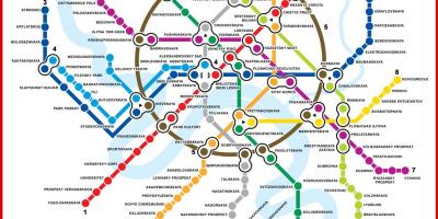 Moskiewskie metro mapa