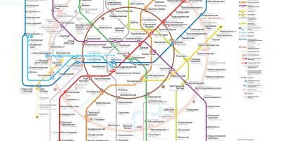 Mapa metra w Moskwie