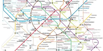 Metro mapa Moskwy