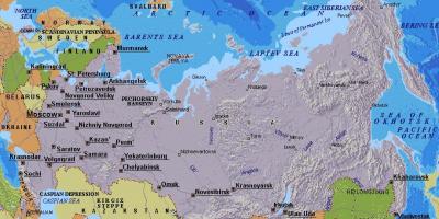 Mapa Moskwy, Rosja