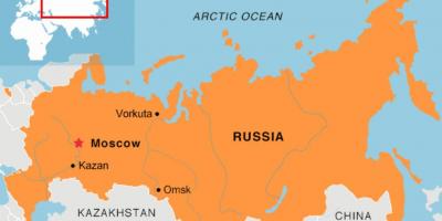 Moskwa lokalizacja na mapie