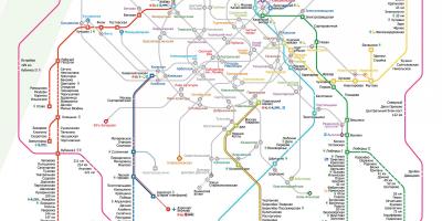 Mapa pociąg Moskwa