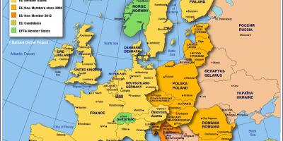 Moskwa na mapie Europy